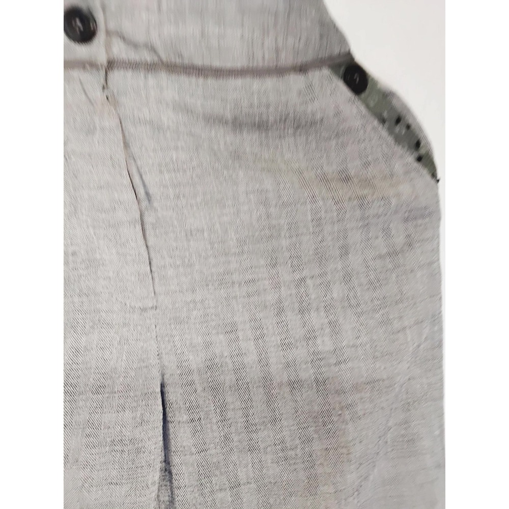 Finity Womens Grey Herringbone Straight Leg Dress Pants Workwear Trousers (66) - Picture 5 of 9